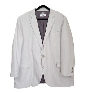 Joseph Abboud Sport Coat Mens 2X XXL Beige Linen Blend Two Button NWOT